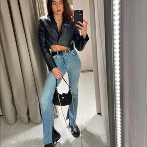 BLOGGERS FAVOURITE Zara Z1975 SLIT FLARE SLIM JEANS